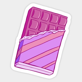 Pink Chocolate Bar Sticker